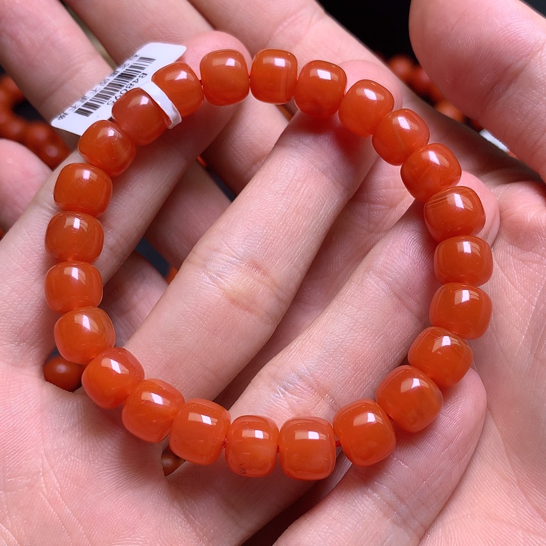 南红玛瑙未镶嵌9mm保山滴水洞老型单圈