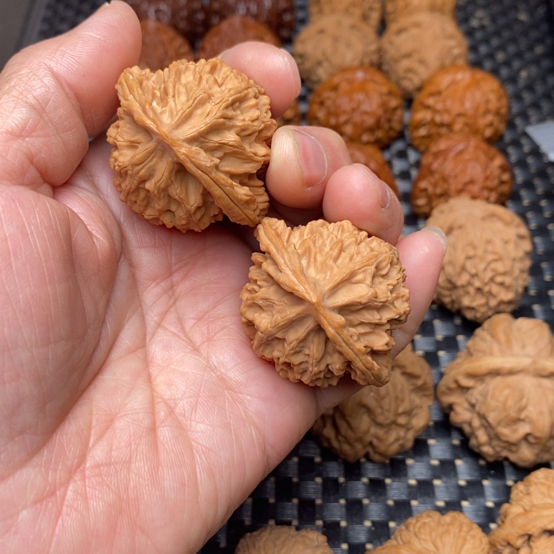 文玩核桃把件二扁子40