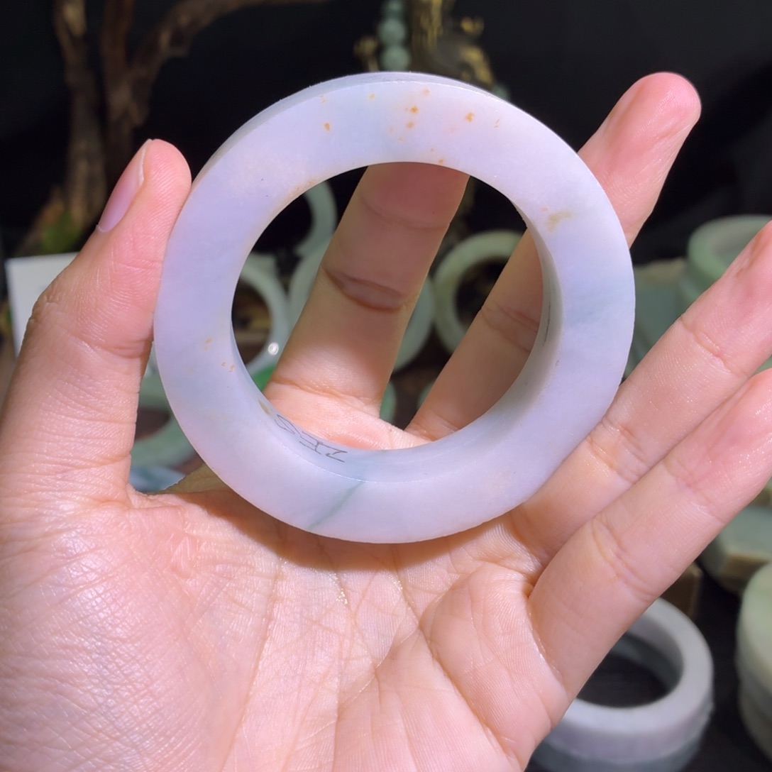 定制翡翠未镶嵌翡翠A货毛胚手镯定制