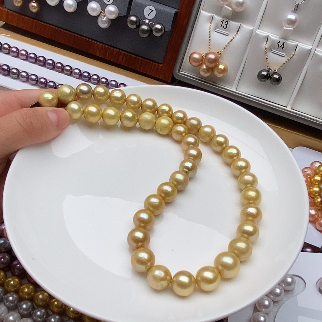 颈饰淡水珍珠合金