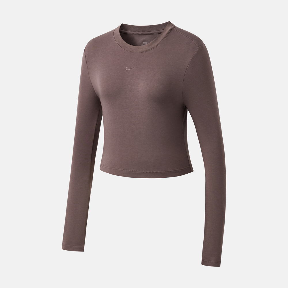 NIKE耐克女子NSW NK CHLL KNT LS CRP无领长袖T恤HF5323-502