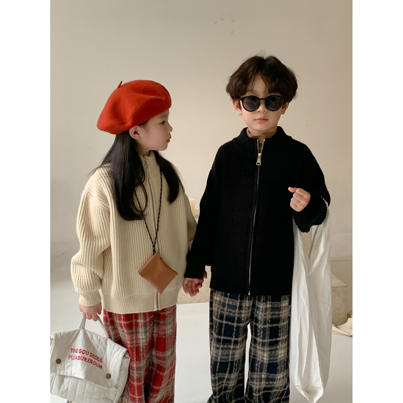 洋气百搭韩版儿童春秋秋冬长袖开衫上衣童装小童毛衣针织衫2024冬