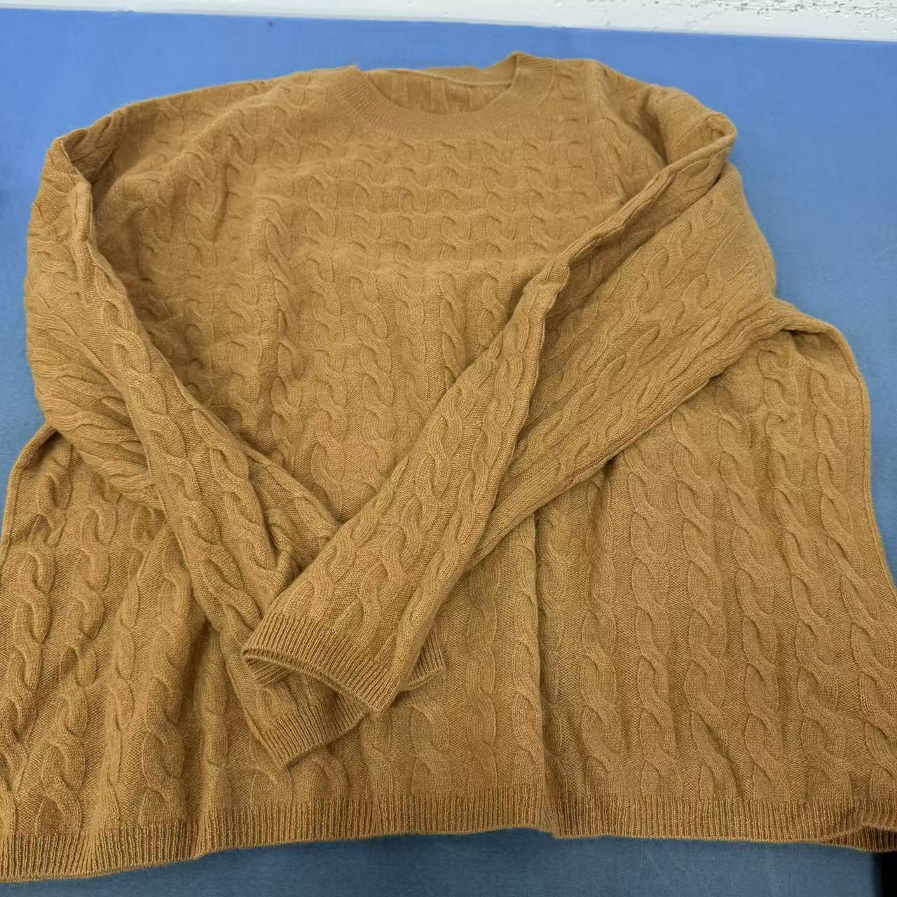 常规宽松型毛针织衫韩版连帽圆领纯色  菊五  XHY230951