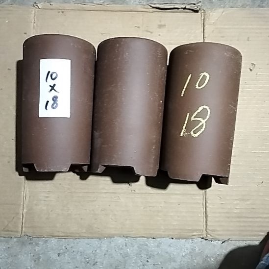 紫砂三个笔筒紫砂