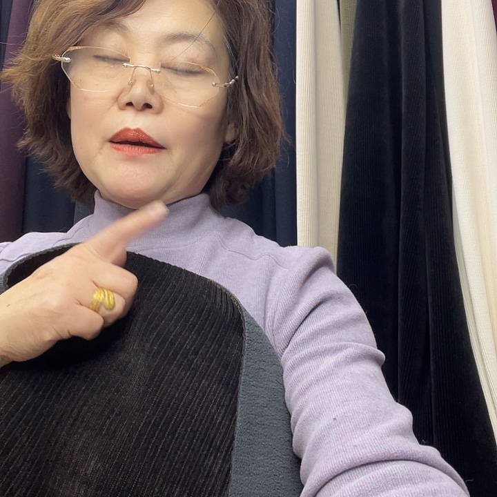 咖宽条加绒深咖1米