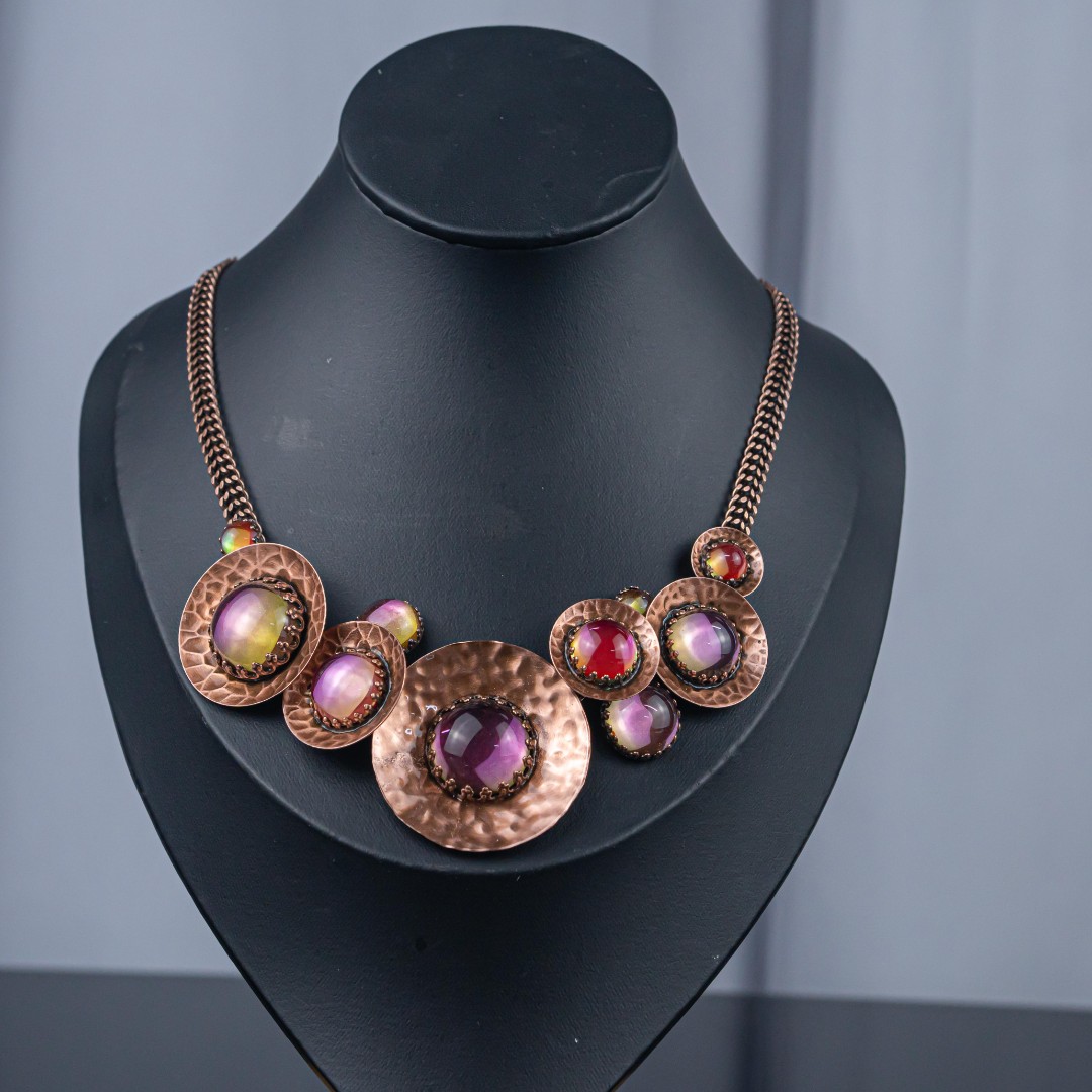 合金项链 中古女孩vingtage  德国KONPLOTT琉璃项链