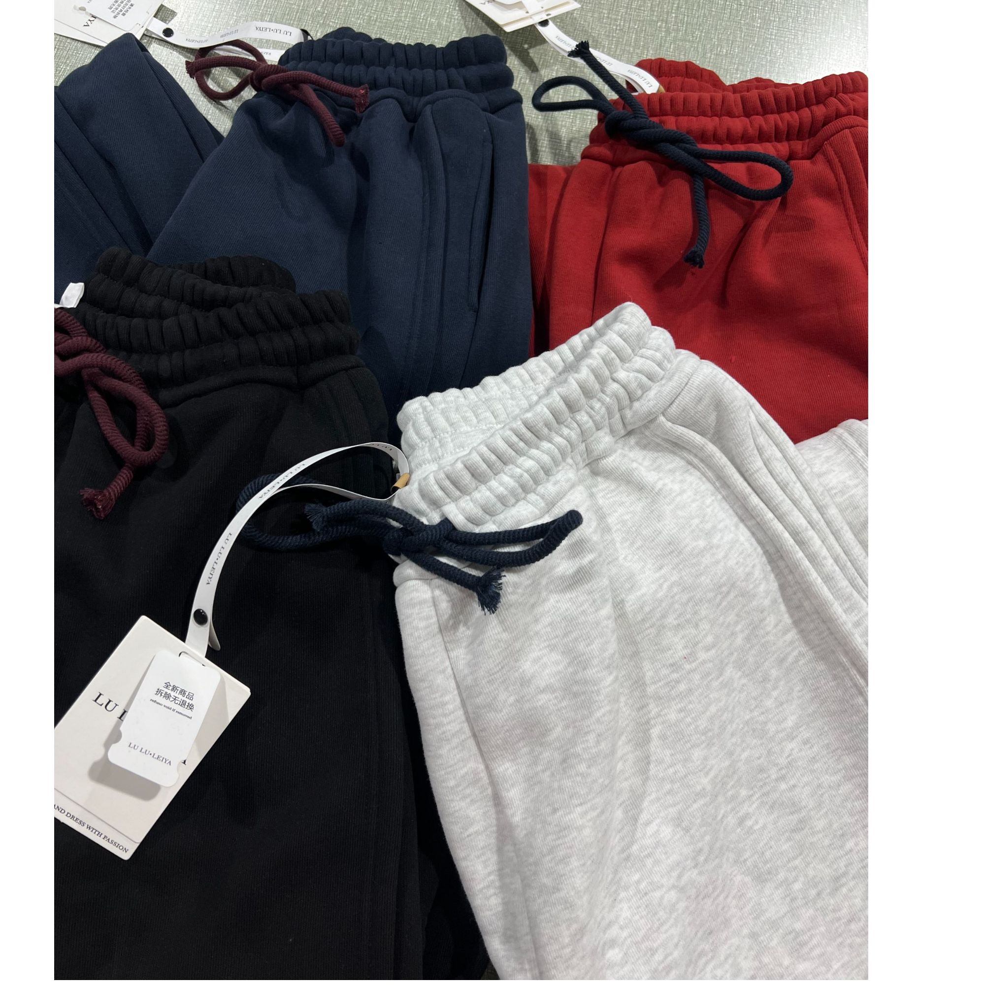 639#加绒镰刀香蕉阔腿裤-