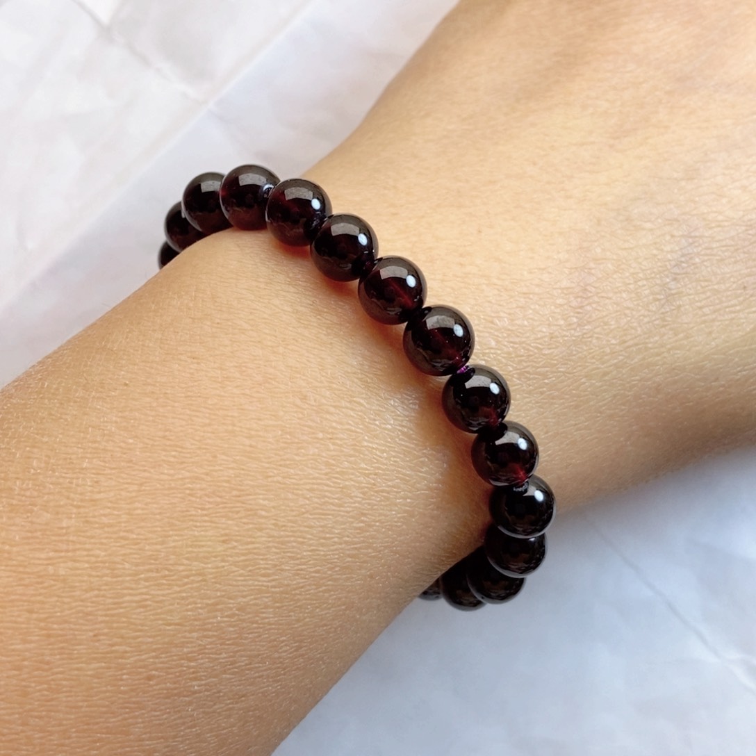 石榴石手链未镶嵌8.0福利