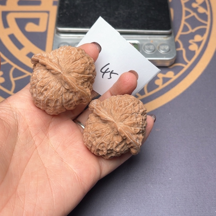 文玩核桃把件43南瓜墩