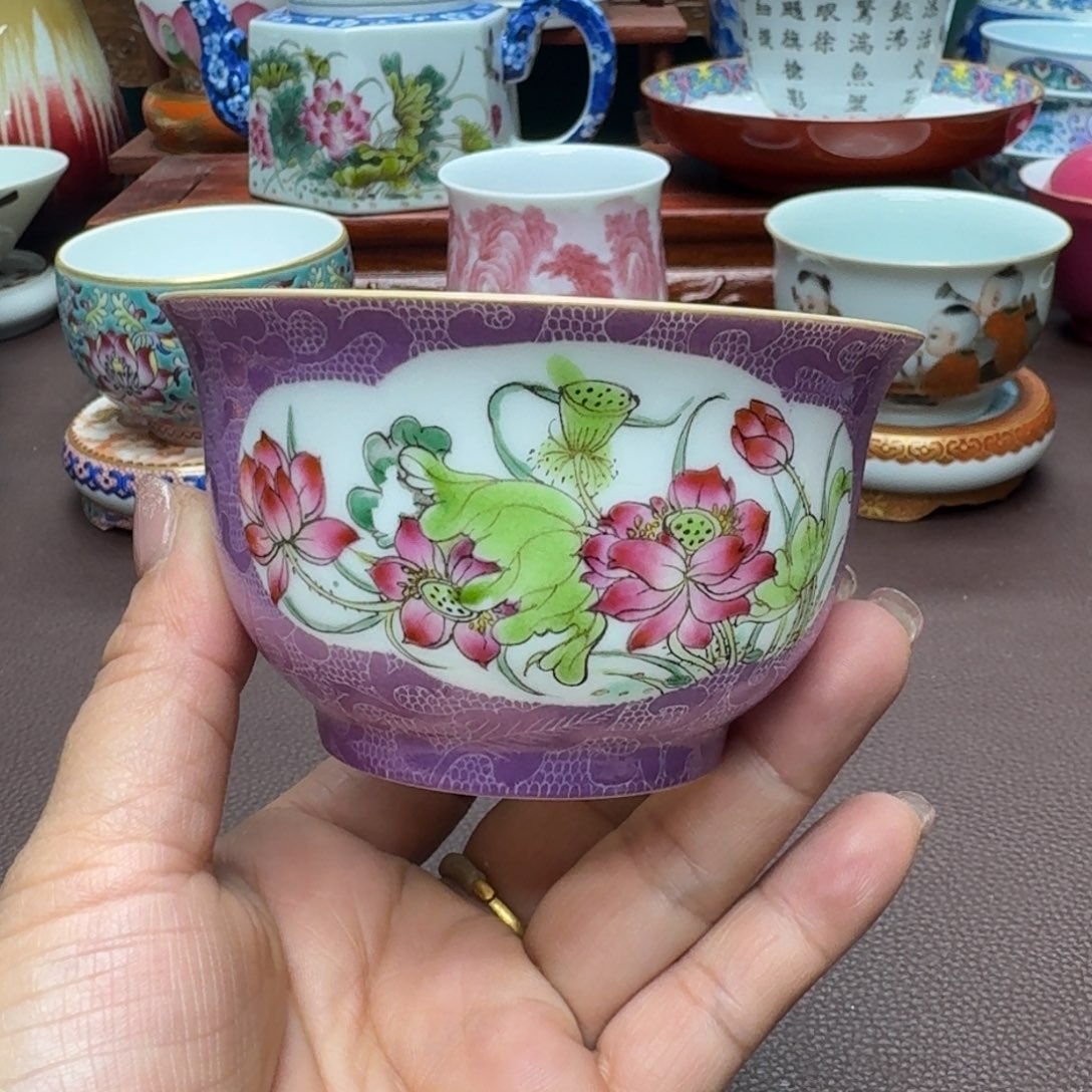 瓷片景德镇仿古手工制作精品展示