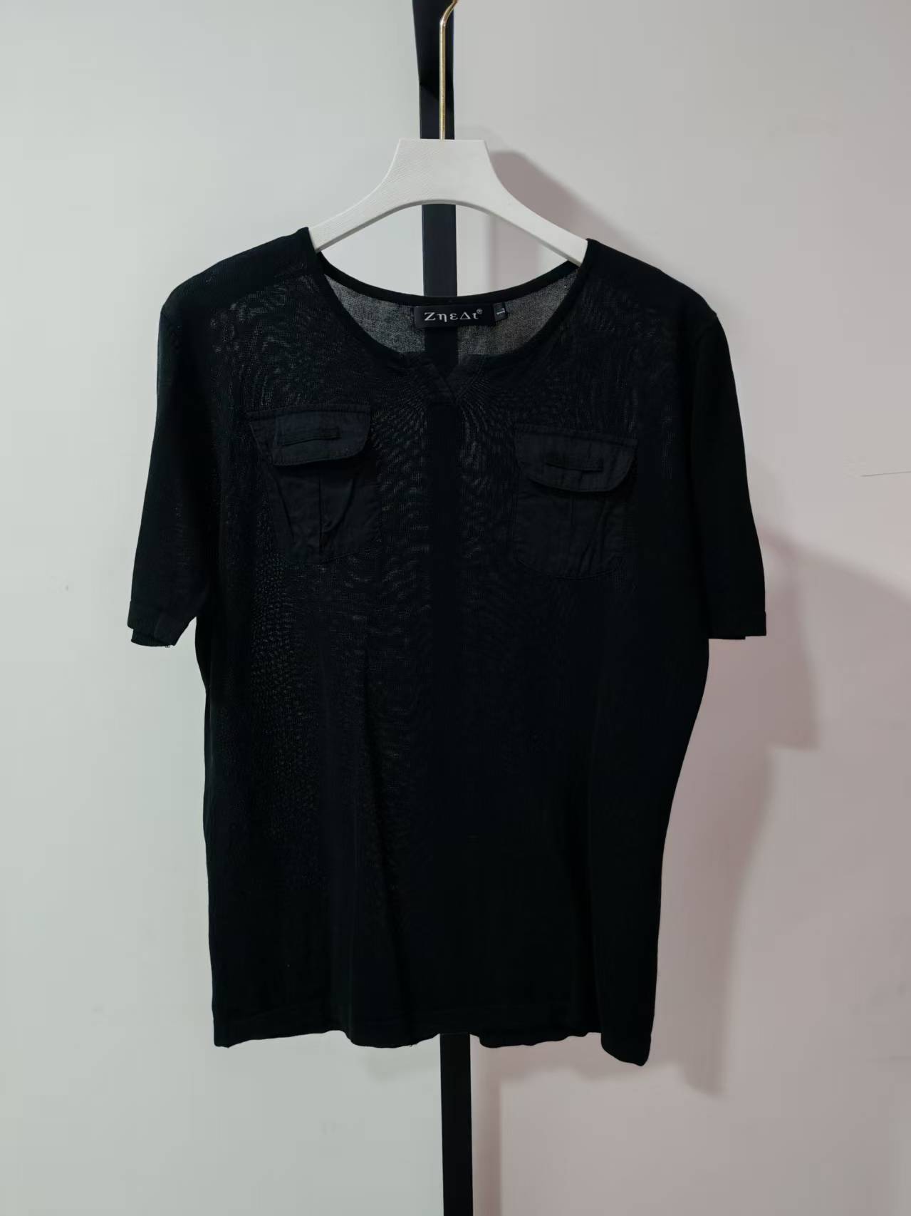 0017休闲简约蝙蝠袖女士短袖T恤 默认微瑕无运费险