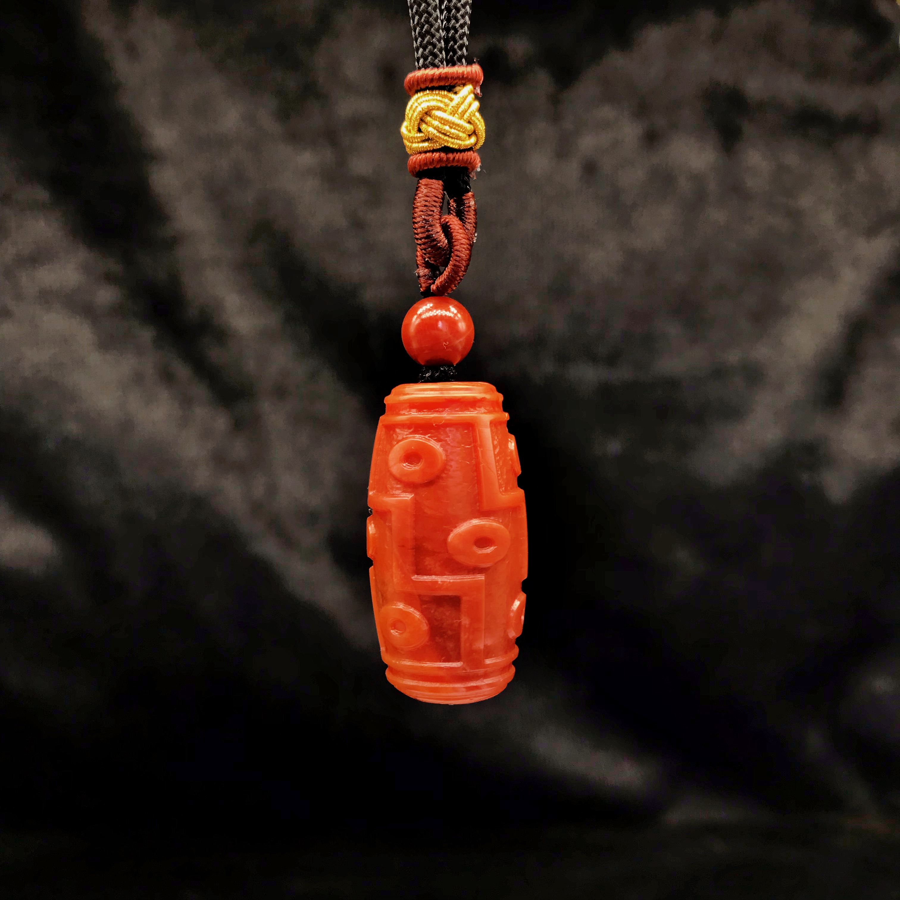 【小雪】南红货头精美九眼桶珠吊坠（多样式发其一）