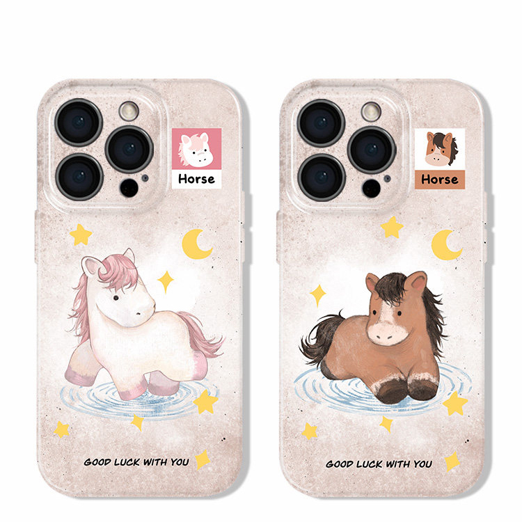 菲林全包星月小马适用苹果17手机壳iPhone16华为OPPO小米vivo卡通