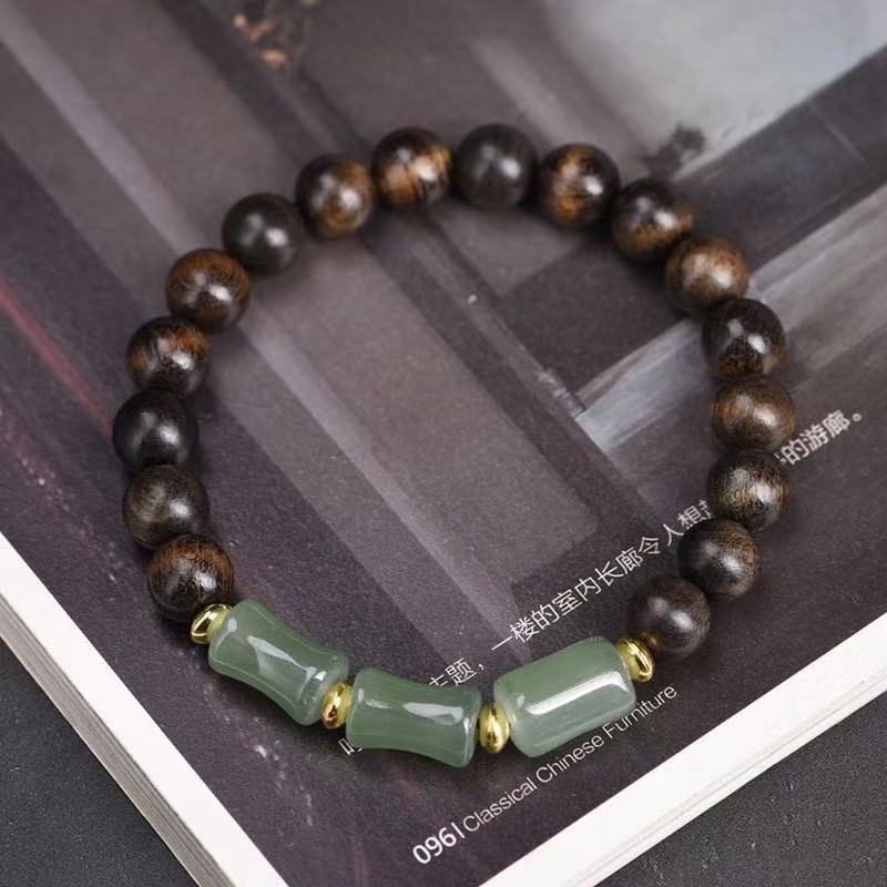 增香沉香木P10 棋沉香木DIY文玩手链猫爪配饰结缘佛珠