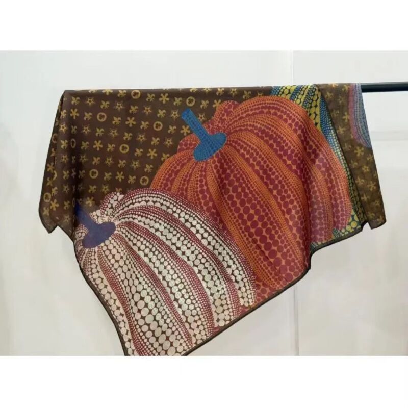 【B50】金南瓜 丝毛方巾 围巾90*90左右