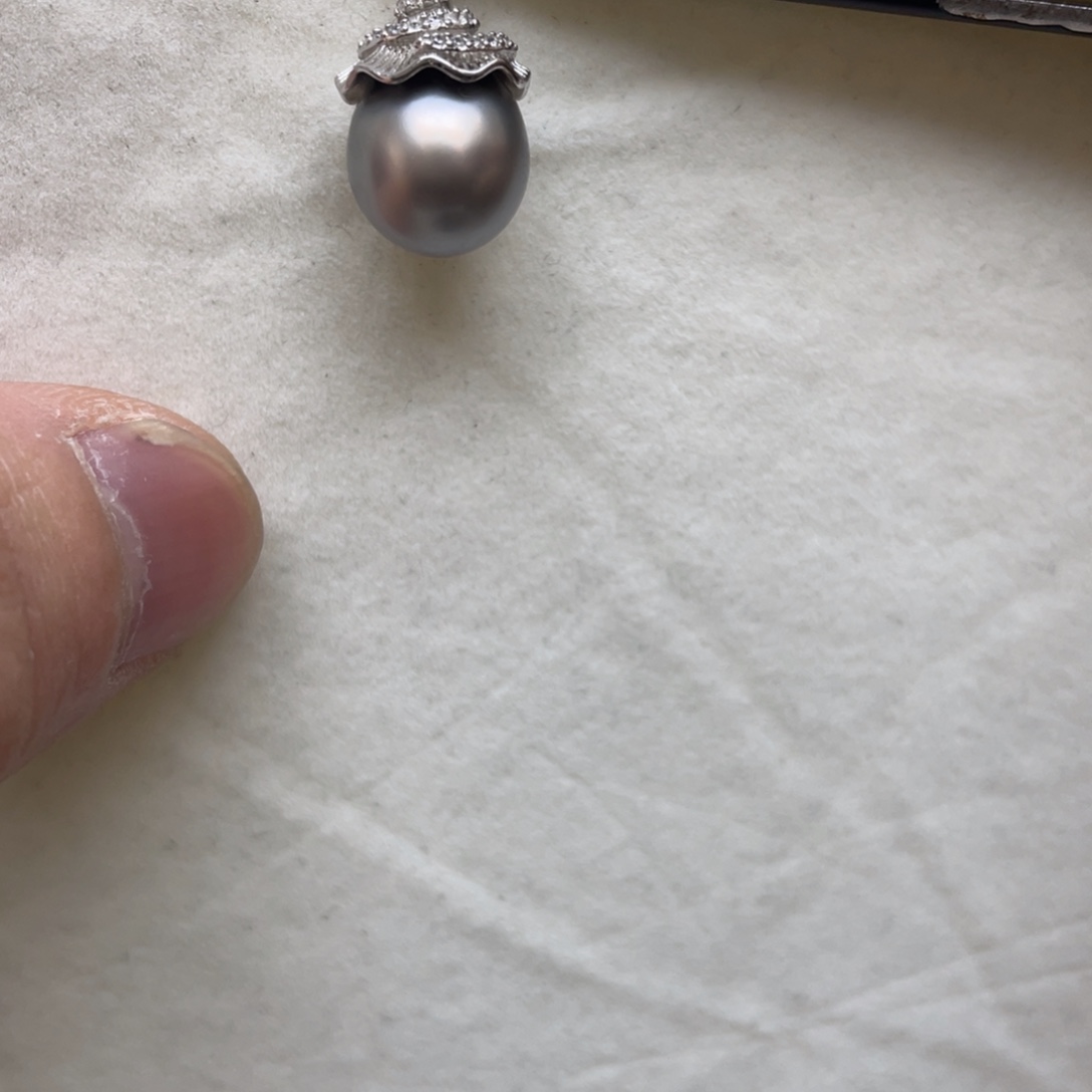 海水珍珠吊坠(不含链)银S925镶嵌