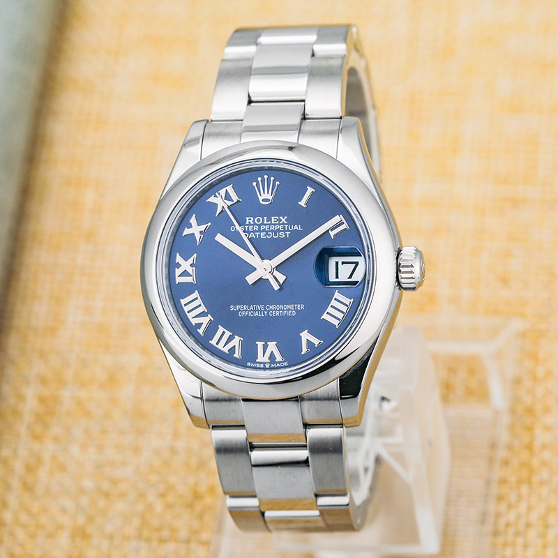 99新 Rolex/劳力士 女装日志M278240-0017蓝盘罗马刻度31mm21全套
