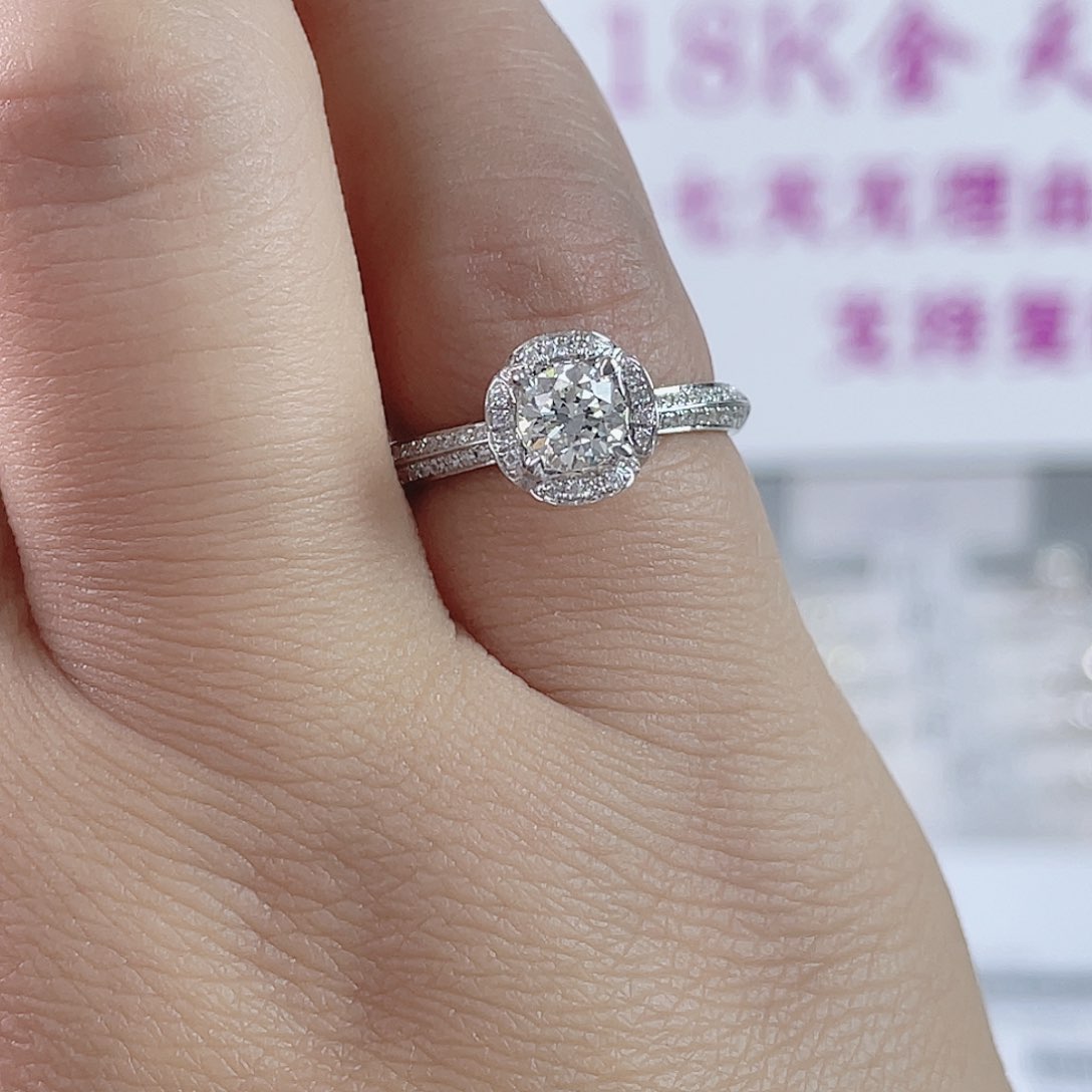 钻石戒指/指环18K金镶嵌d s 2501149
