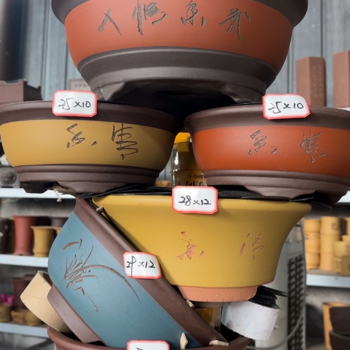 花盆紫砂100-6。         