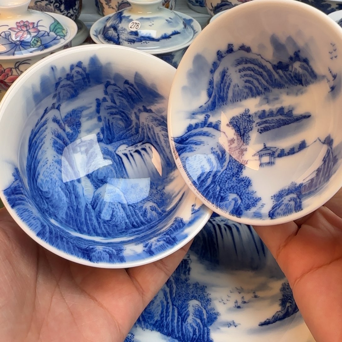 陶纯手工纯手绘茶具231