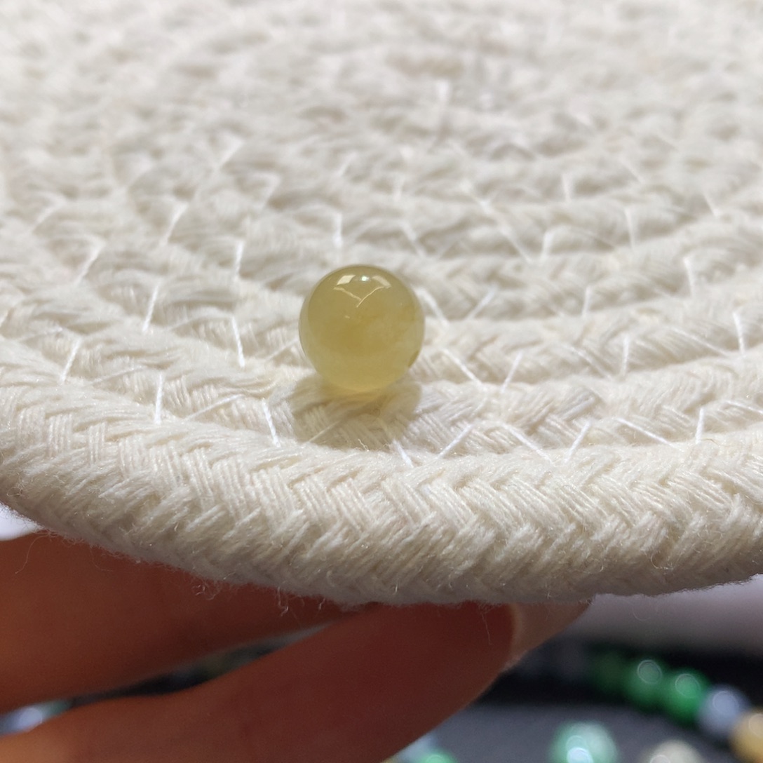 定制翡翠未镶嵌 毛货抛光定制 黄翡 卡9.1