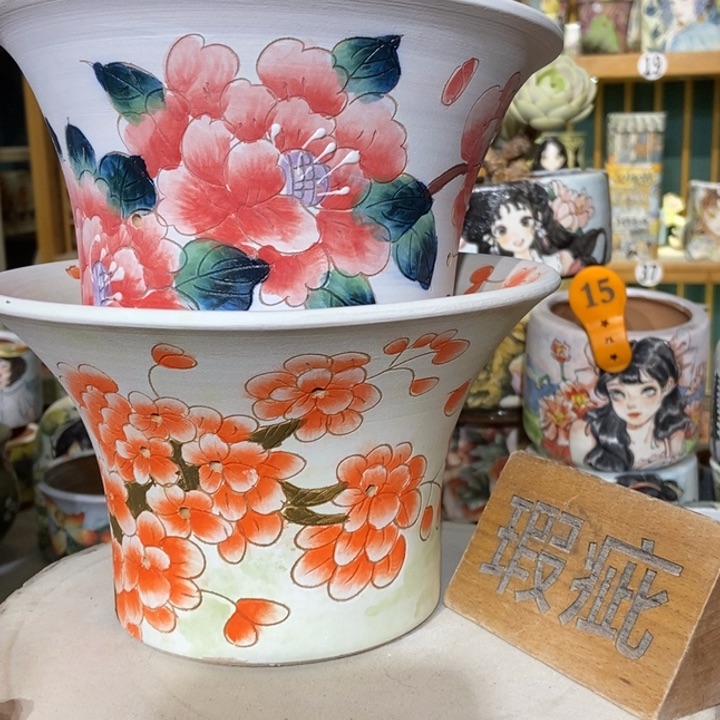 红陶景德镇艺术手绘作品