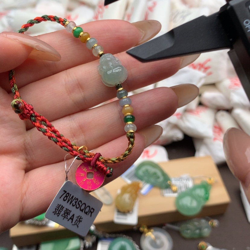 【闪购商品】翡翠手绳银S925镶嵌一