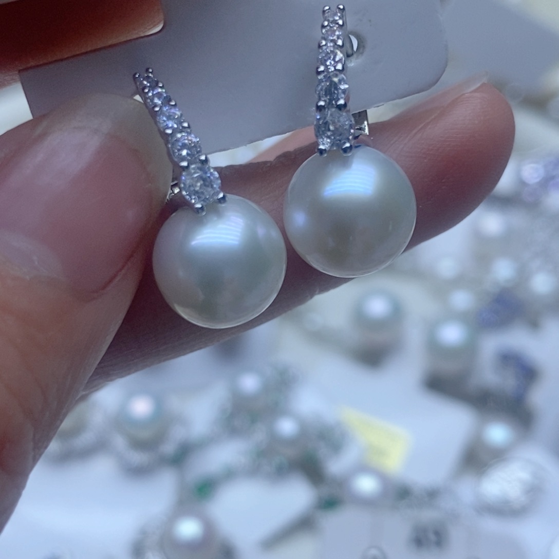 未镶嵌耳钉淡水珍珠