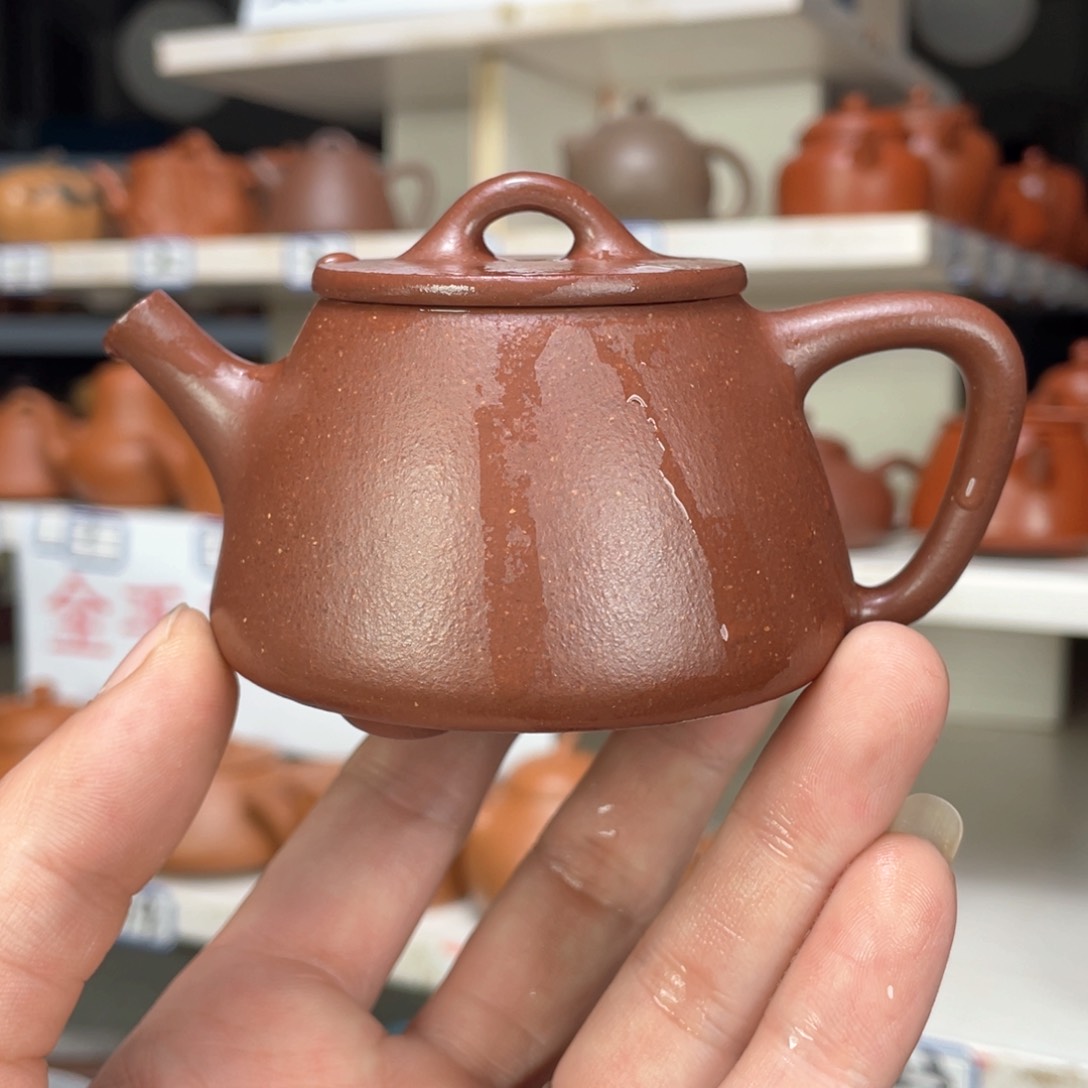 紫砂茶壶紫泥全手工130毫升