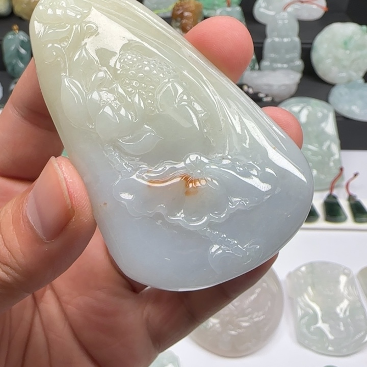 颈饰未镶嵌翡翠花开见佛