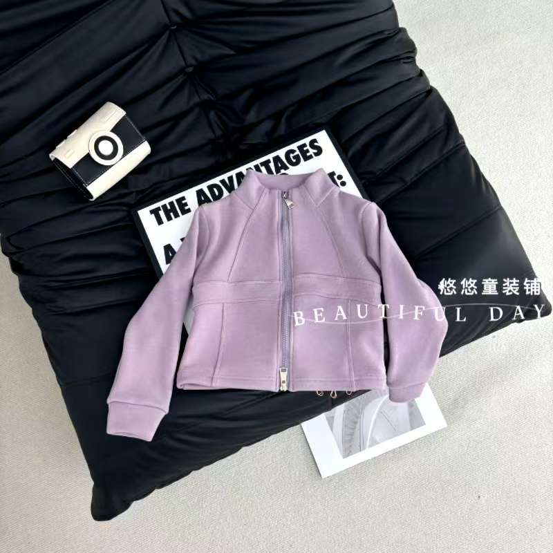 【穿搭神器】女童修身卫衣外套秋冬儿童百搭拉链衫上衣