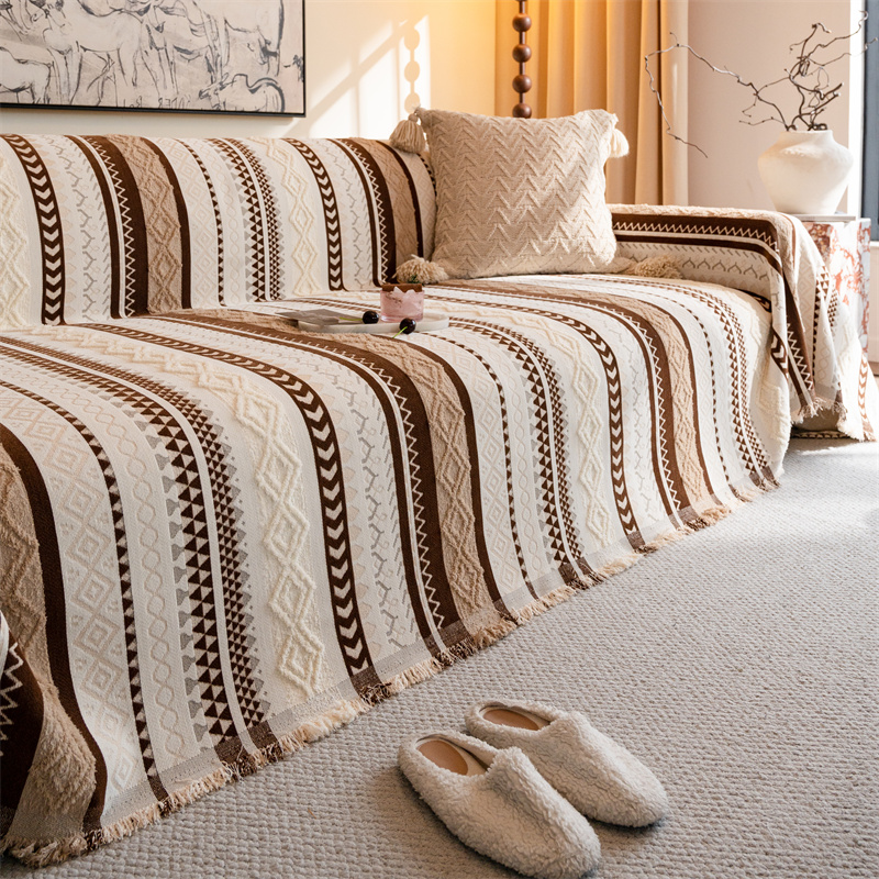 沙发巾2024新款高级防滑防猫抓整张沙发盖布全盖沙发套罩全包毯垫