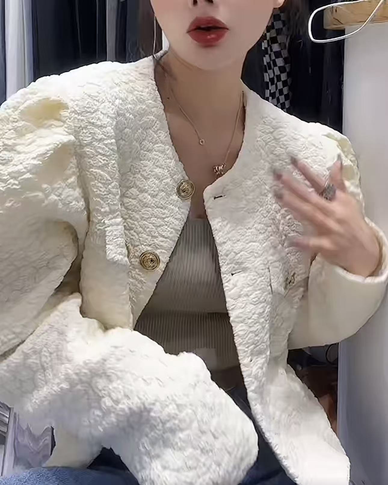 【杭州•TNT】NN2507-时尚女装设计感外套显瘦休闲百搭气质百搭