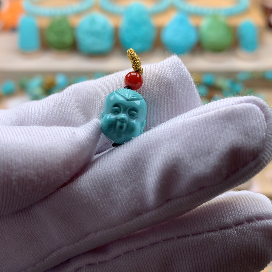 未镶嵌绿松石珠宝奇石