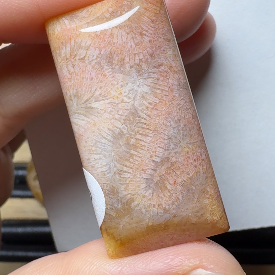 硅化玉橘粉黄凤尾未镶嵌