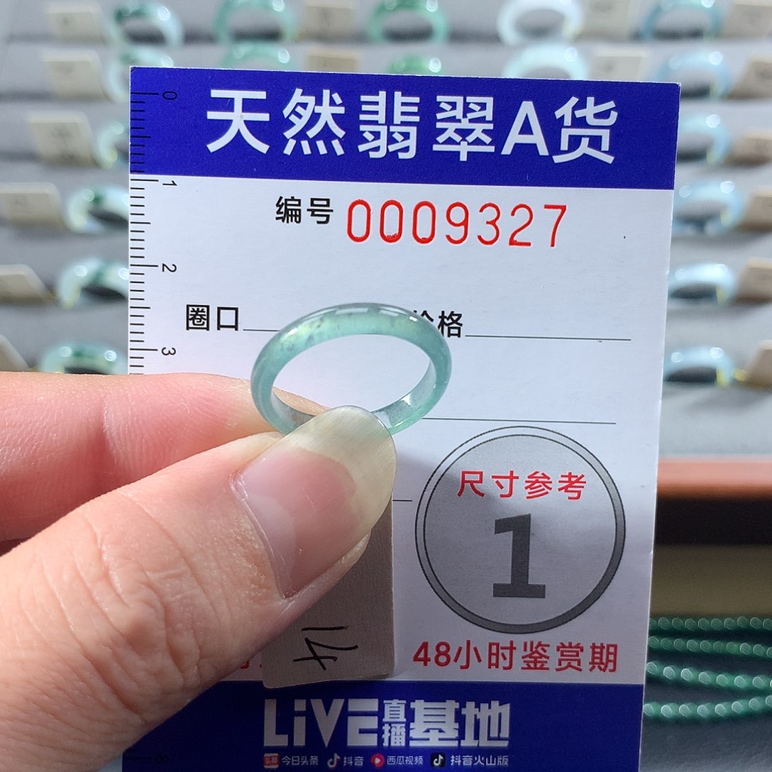 翡翠未镶嵌戒指14号
