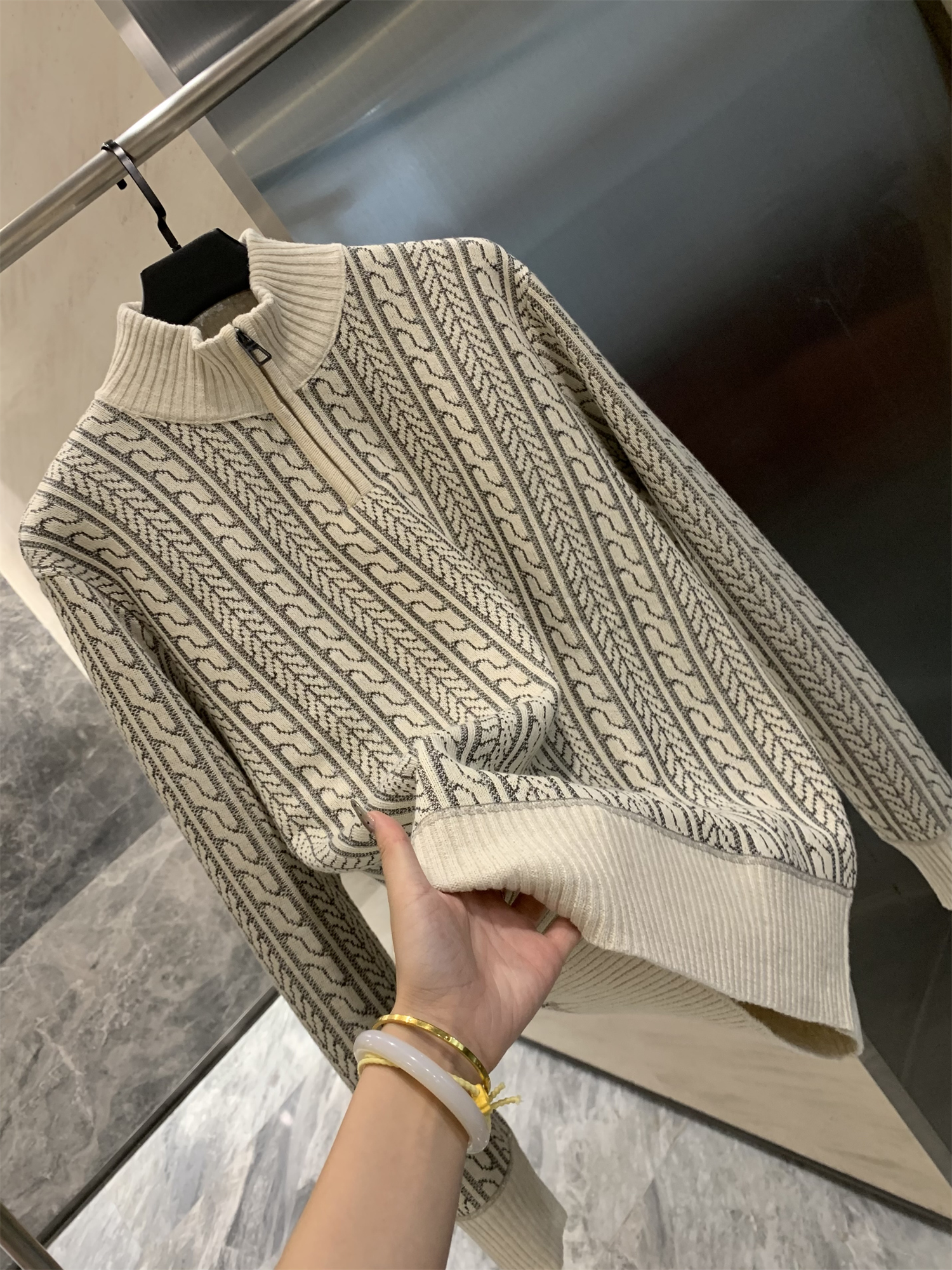 加厚一体绒！秋冬男士雪尼尔柔软亲肤圆领直筒针织毛衣潮流针织衫