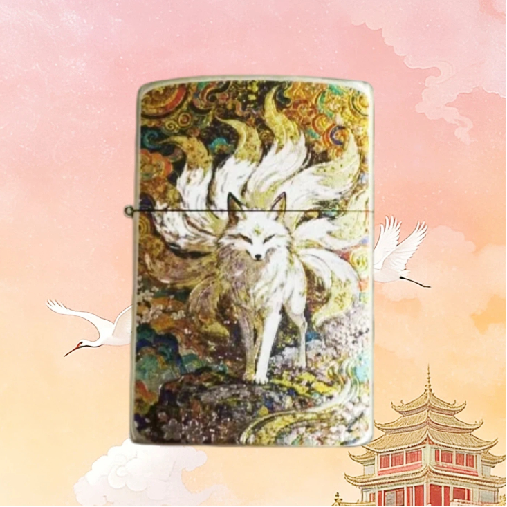 ZORRO佐罗九尾白泽防风打火机男士送男友达人a16499无油