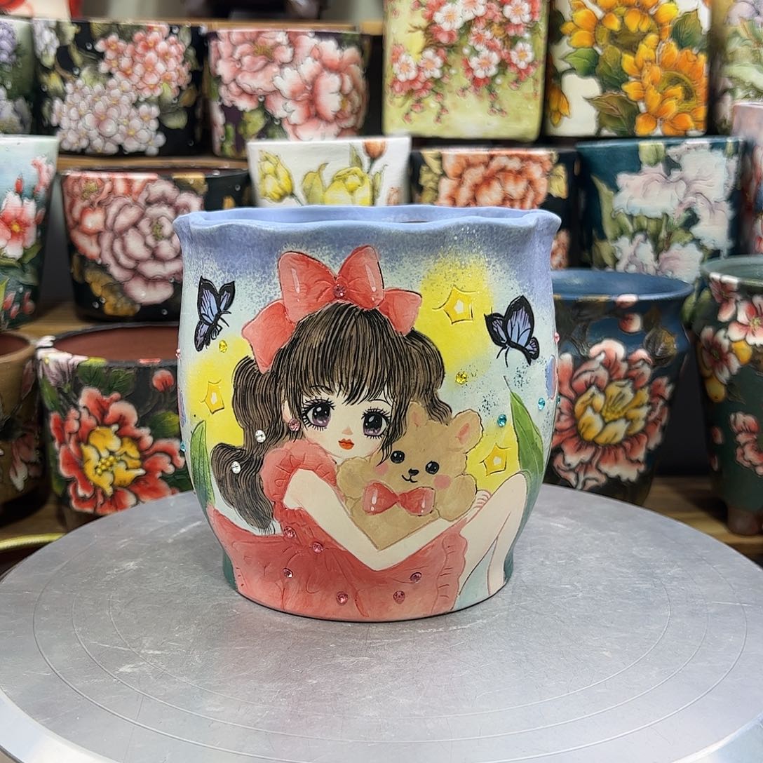 景德镇陶瓷花盆景德镇陶瓷花盆