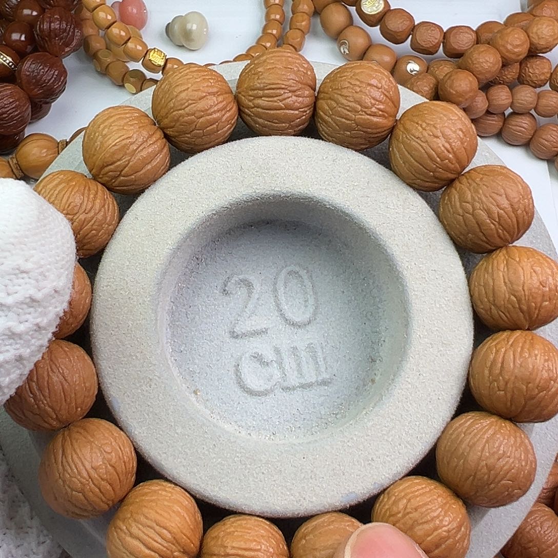 猴头核桃手串16三维同尺凤羽手串