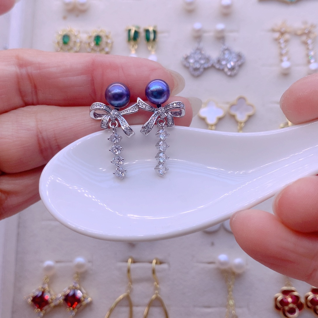 耳饰淡水珍珠合金