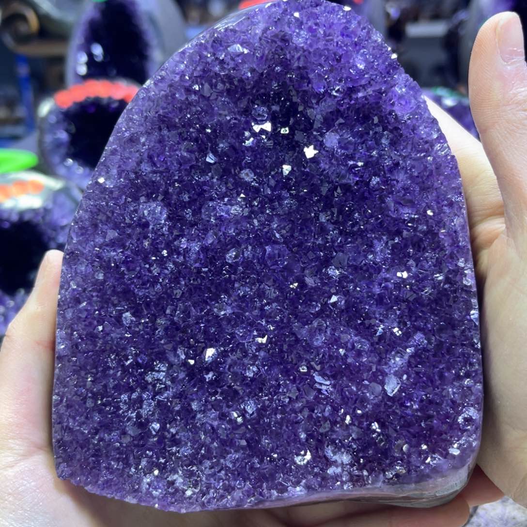 紫晶摆件未镶嵌紫水晶