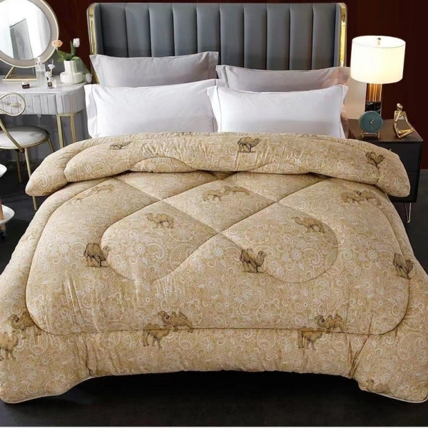 新款驼绒被石墨烯珠光浆驼毛被加厚冬被