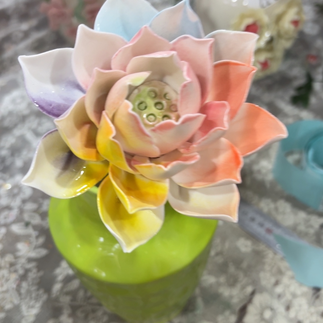 陶瓷花拍满20元发货退款拉黑