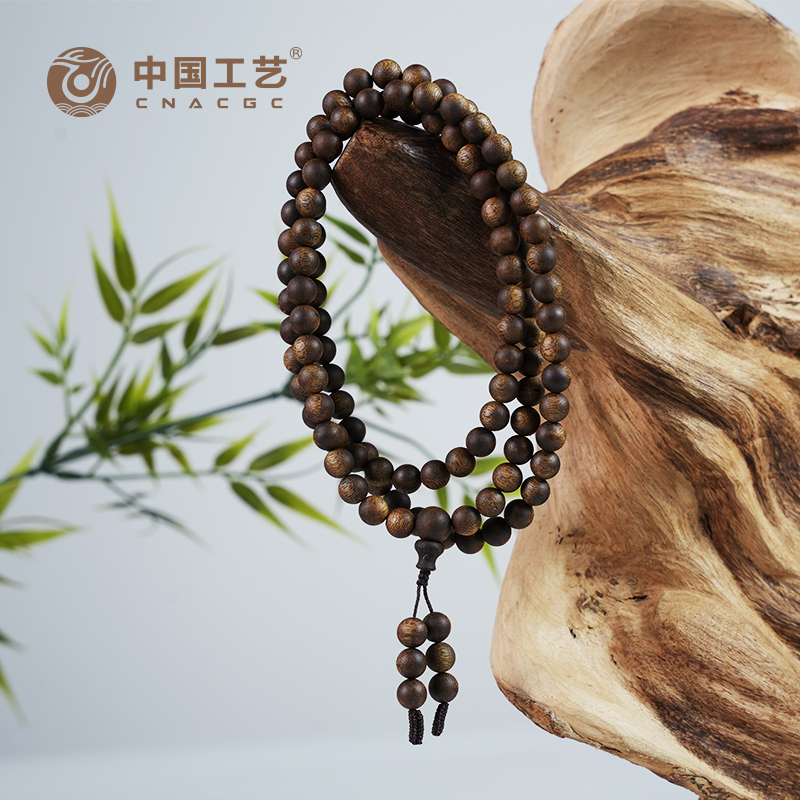 沉香【中国工艺】奇楠圆珠多圈多样性发其一