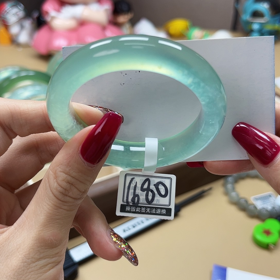 蛇纹石玉手镯 未镶嵌