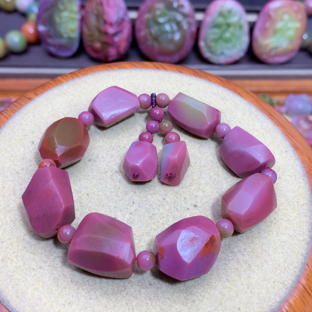 玛瑙手链未镶嵌盐源