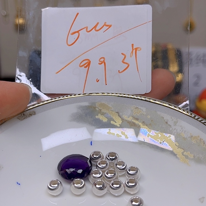 紫晶颈饰银S925镶嵌紫晶925镶嵌49