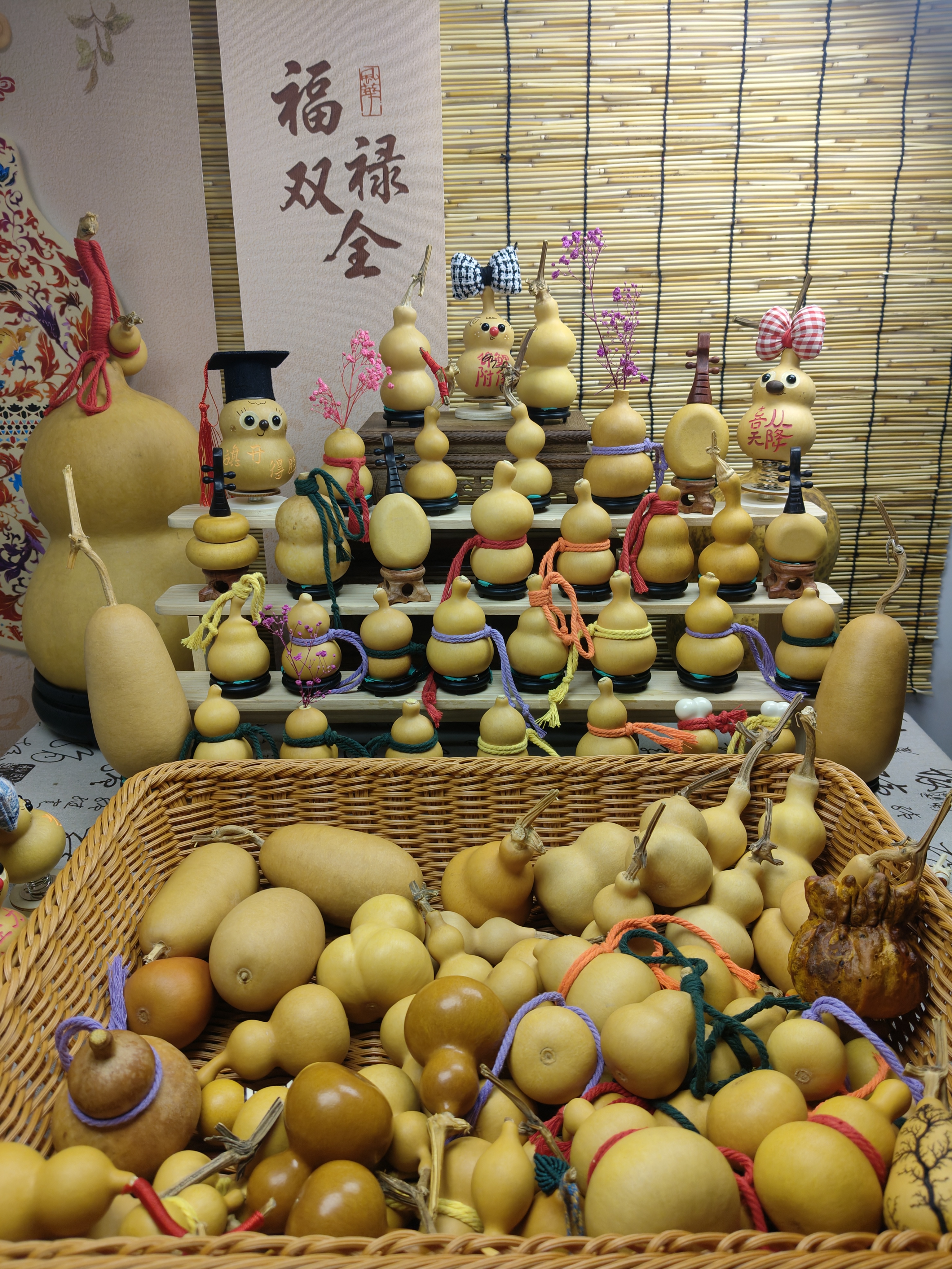 天然带龙头小葫芦文玩手把件客厅装饰茶宠专用葫芦