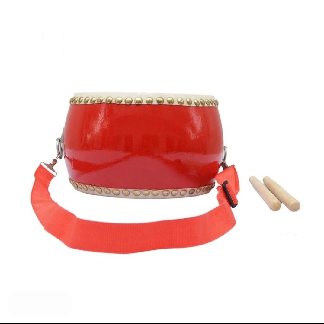 实木牛皮小堂鼓扁鼓木质牛皮鼓舞蹈教室打击乐器儿童小鼓